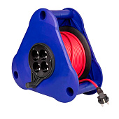 Удлинитель на треугольной катушке ПВС 2х2,5, 16А 4 гн, 30м КОСМОС Удлинитель на треугольной катушке ПВС 2х2,5, 16А 4 гн, 30м КОСМОС