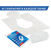 Защитные покрытия для унитаза LAIMA 10шт.114177 Защитные покрытия для унитаза LAIMA 10шт.114177