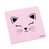 Салфетки Кошечка, 24х24 см, 20 шт, 7756541 Салфетки Кошечка, 24х24 см, 20 шт, 7756541