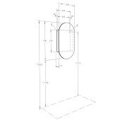  Зеркало-шкаф Оливия Акватон 