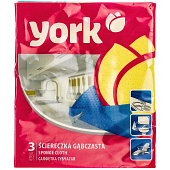  Салфетка для уборки губчатая YORK 3шт. (15,5х17,5 см) 024010 