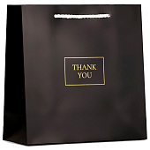 Пакет подарочный крафт "Thank You", фольгированный, 22,5 х 23 х 10 см, 10327482 Пакет подарочный крафт "Thank You", фольгированный, 22,5 х 23 х 10 см, 10327482
