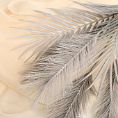  Декор «Перо и пальма», h=72 см, серый 7510199 