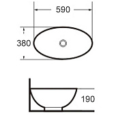 Раковина накладная GR-3022 590х380х190 Grossman Раковина накладная GR-3022 590х380х190 Grossman
