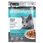  Влажный корм ПРОБаланс для малоактивных кошек 85гр Light 
