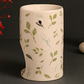 Аромалампа для эфирных масел «Ясно. Веточки», керамика, белая, 7.2?7.2?11.6 см Аромалампа для эфирных масел «Ясно. Веточки», керамика, белая, 7.2?7.2?11.6 см