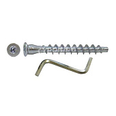  Стяжка шурупная оцинк. 5,0х50 HEX (20 шт) 