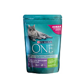 Сухой корм для кошек ONE SENSITIVE Индейка, Рис 200г Сухой корм для кошек ONE SENSITIVE Индейка, Рис 200г