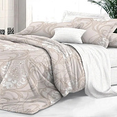  Комплект постельного белья Sateen De Luxe Элегантность, Евро, наволочки 2 шт. 70х70 см, сатин, 143 