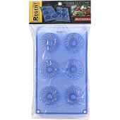 Форма для кексов (синяя) 6 ячеек фигурные 30х17,5х3,8см Linea Silicone 93-SI-FO-24 Форма для кексов (синяя) 6 ячеек фигурные 30х17,5х3,8см Linea Silicone 93-SI-FO-24