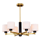  Люстра классическая G11102/6BRS+BK WT 40Вт E14 S=13м2 /Gerhort 