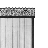 Штора антимоскитная 210х100см однотонная, черный 272192 Штора антимоскитная 210х100см однотонная, черный 272192