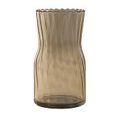  Ваза «Агнес», классик, 17х9 см, стекло, серая 10697672 