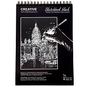 Блокнот A4 40л Sketchbook KRIS, черный, 2130902/Ск/4-40пр Блокнот A4 40л Sketchbook KRIS, черный, 2130902/Ск/4-40пр