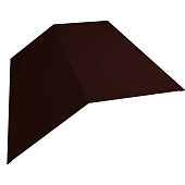 Планка конька обычного 0,4х190х190 L=2м RAL 8017 Шоколадно-коричневый Планка конька обычного 0,4х190х190 L=2м RAL 8017 Шоколадно-коричневый