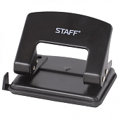 Дырокол металлический Staff Manager, до 20 листов, черный, 224649