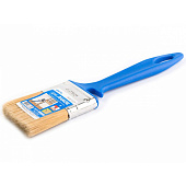  Кисть плоская Лаки 50х12мм, синтетическая щетина, синяя пластиковая ручка, АКОР 