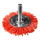 Щетка дисковая д/дрели 50мм нейлон.пров. ЗУБР Щетка дисковая д/дрели 50мм нейлон.пров. ЗУБР