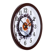  Часы Рубин Кофе, d 22 см, коричневый, 2222-338 (10) 
