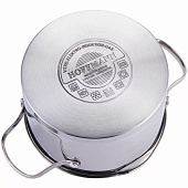  Кастрюля с крышкой со сливом Hoffmann 2,6 л НМ 5618 