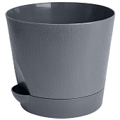 Кашпо D200мм 3,6л с/п Графит В0327 Кашпо D200мм 3,6л с/п Графит В0327