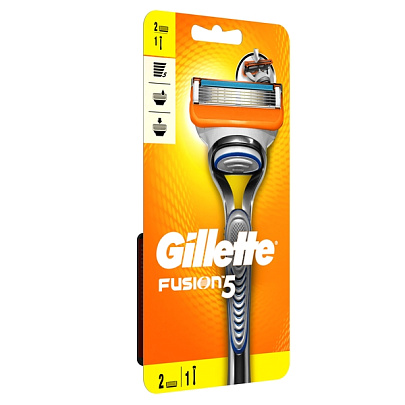  Станок для бритья  GILLETTE Fusion +2кассеты 