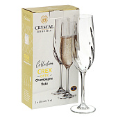 Набор бокалов для шампанского Crystal Bohemia Crex 270 мл 2 шт БСС0620