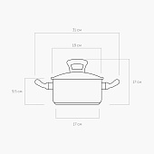 Кастрюля Nadoba Vikki 2,3 л 796113 Кастрюля Nadoba Vikki 2,3 л 796113