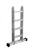 Лестница алюминиевая шарнирная двухсекционная Perilla 2х4 Лестница алюминиевая шарнирная двухсекционная Perilla 2х4
