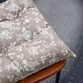 Подушка на стул 40х40 Sonnet Рогожка Реверанс бежевый Подушка на стул 40х40 Sonnet Рогожка Реверанс бежевый