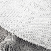  Коврик для ванной d55 серый микрофибра круглый с кисточками DTR01P5i12 Iddis 