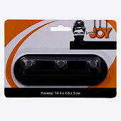  Крючок тройной черый металл 13045 