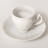 Чашка 90 мл с блюдцем 115 мм высокая Thun Bernadotte, недекорированная БТФ1032 Чашка 90 мл с блюдцем 115 мм высокая Thun Bernadotte, недекорированная БТФ1032