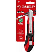 Нож с винтовым фиксатором М-18В, сегмент. лезвия 18 мм, ЗУБР Нож с винтовым фиксатором М-18В, сегмент. лезвия 18 мм, ЗУБР