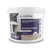 Шпатлевка акрил. универсальная для внутренних и наружных работ Лакра 9кг Шпатлевка акрил. универсальная для внутренних и наружных работ Лакра 9кг