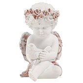 Сувенир полистоун "Ангелочек с птичкой в руках" кофейный венок 5,5х4,5х6,5 см 10324767 Сувенир полистоун "Ангелочек с птичкой в руках" кофейный венок 5,5х4,5х6,5 см 10324767