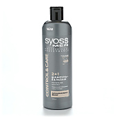  Шампунь SYOSS  2 в 1 мужской д/норм.волос CONTROL&CARE 450мл 