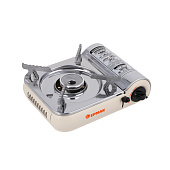 Плитка газовая ЕРМАК из нерж.стали, малая, с переходником, 25х20,5х10см, 1,8кВт 116-048 Плитка газовая ЕРМАК из нерж.стали, малая, с переходником, 25х20,5х10см, 1,8кВт 116-048