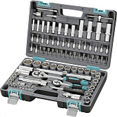 Набор инструментов, 94 предм., 1/2", 1/4", CrV, пластиковый кейс Stels 14106