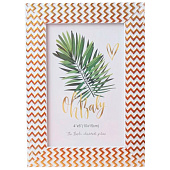  Фоторамка 10х15см "Неаполь" розовый, пластик 640-1254 