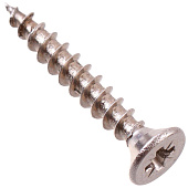 Саморезы универсальные нерж. ШУж 4,0х25мм, потайная голова, 12шт, Fixbox Саморезы универсальные нерж. ШУж 4,0х25мм, потайная голова, 12шт, Fixbox