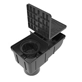 Трап уличный Gidrolica Rain с крышкой глухой пластиковой 300х166х200мм Трап уличный Gidrolica Rain с крышкой глухой пластиковой 300х166х200мм