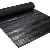  Покрытие противоскользящее рифленое Елочка 1,2м черный, резина 