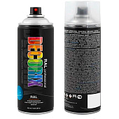 Эмаль аэрозольная DECORIX PROFESSIONAL RAL: 7024 Графитовый серый матовый,520 мл.