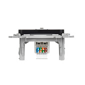 Розетка компьютерная встраиваемая RJ45 UTP cat 5e, цвет черный, IEK FLITE