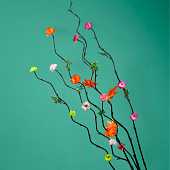 Интерьерный декор из бамбука, листья пластик 200 см оранжевый 7779959 Интерьерный декор из бамбука, листья пластик 200 см оранжевый 7779959