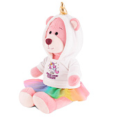 Мягкая игрушка Ronny&Molly, мишка Молли в худи единорога и юбке-сетке, 21 см Мягкая игрушка Ronny&Molly, мишка Молли в худи единорога и юбке-сетке, 21 см