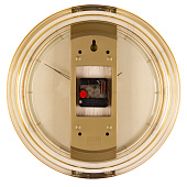  3327-002 (10) Часы настенные круг со вставками d=34 см, корпус прозрачный коричневый "Классика" "Рубин" 