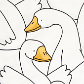 Комплект постельного белья 1,5 спальный Этель Гусь-обнимусь бязь 10708401 Комплект постельного белья 1,5 спальный Этель Гусь-обнимусь бязь 10708401