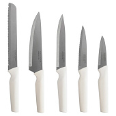 Набор ножей Wenge, 5 пр, нержавеющая сталь, молочный, ANLAF-HW-KF988